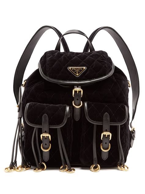 prada velvet pattina|prada leather backpack.